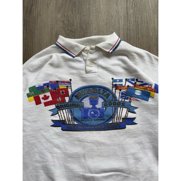 Rare Vintage 90s Minolta Original Goods Camera Photography Sweater Canada Promo - Picture 3 of 16